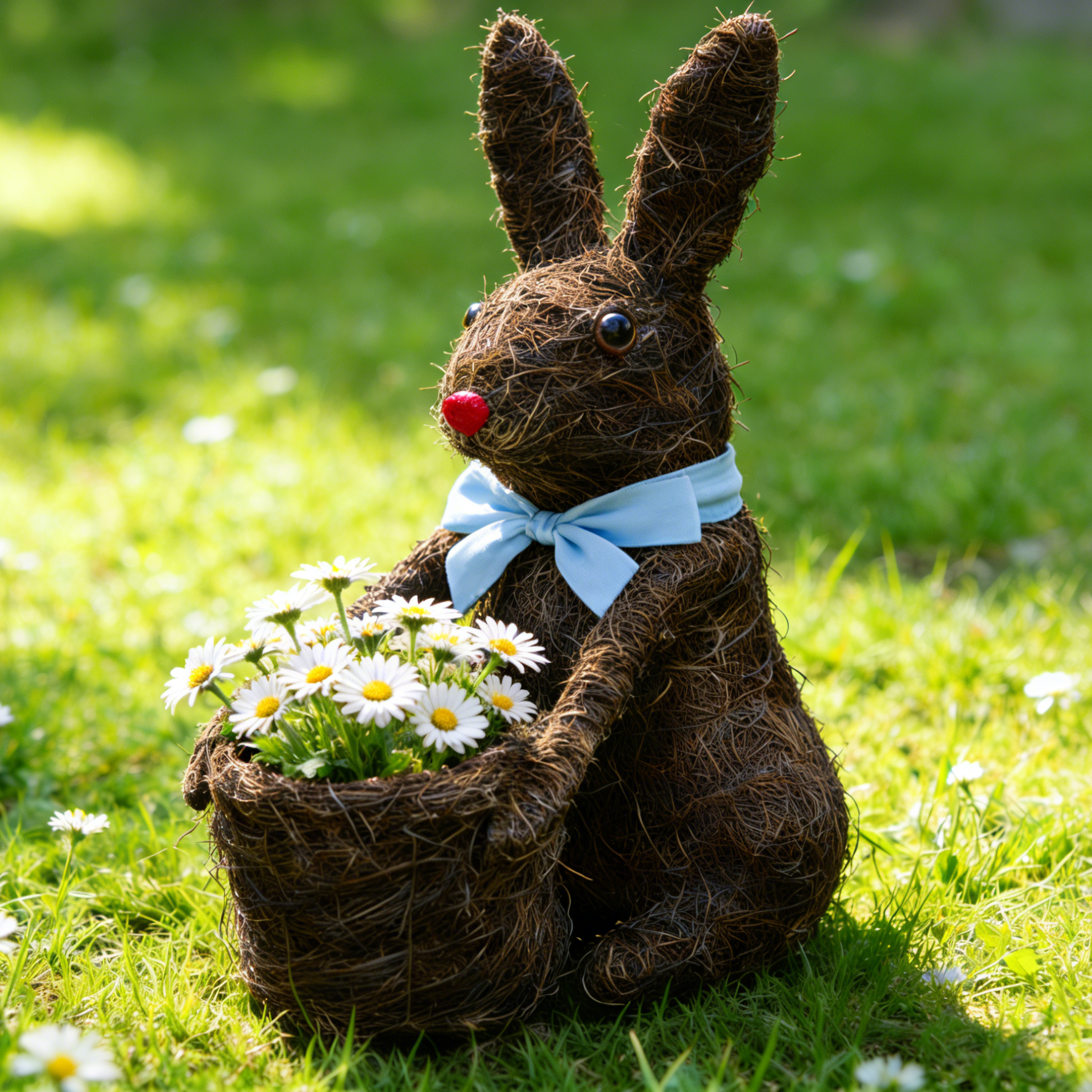 Coconut Fiber Woven Animal-Shaped Creative Flower Basket