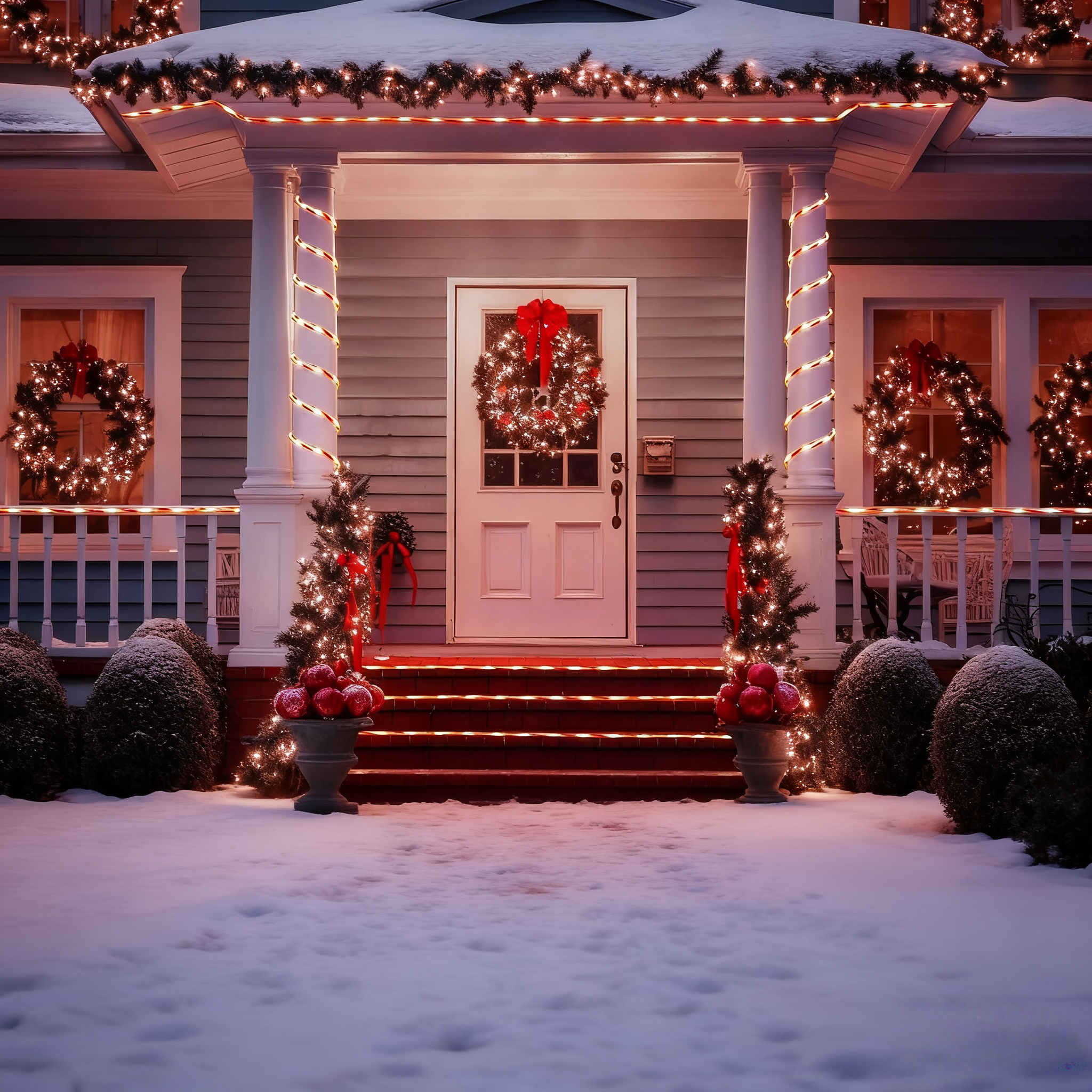Christmas Candy Cane Rope Lights