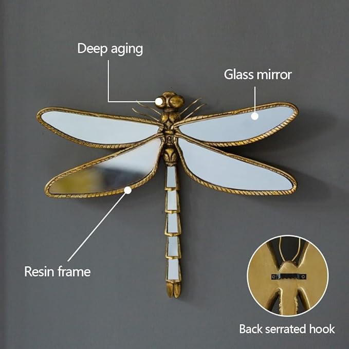 Dragonfly Mirror Wall Decor