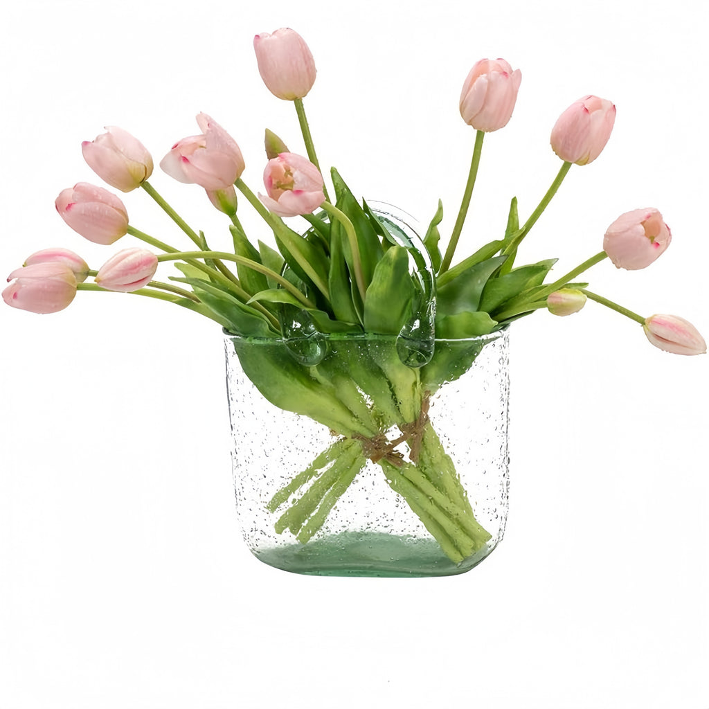 Artificial Tulips Flowers, Real Touch Latex Bouquet,Easter-ready Spring Décor