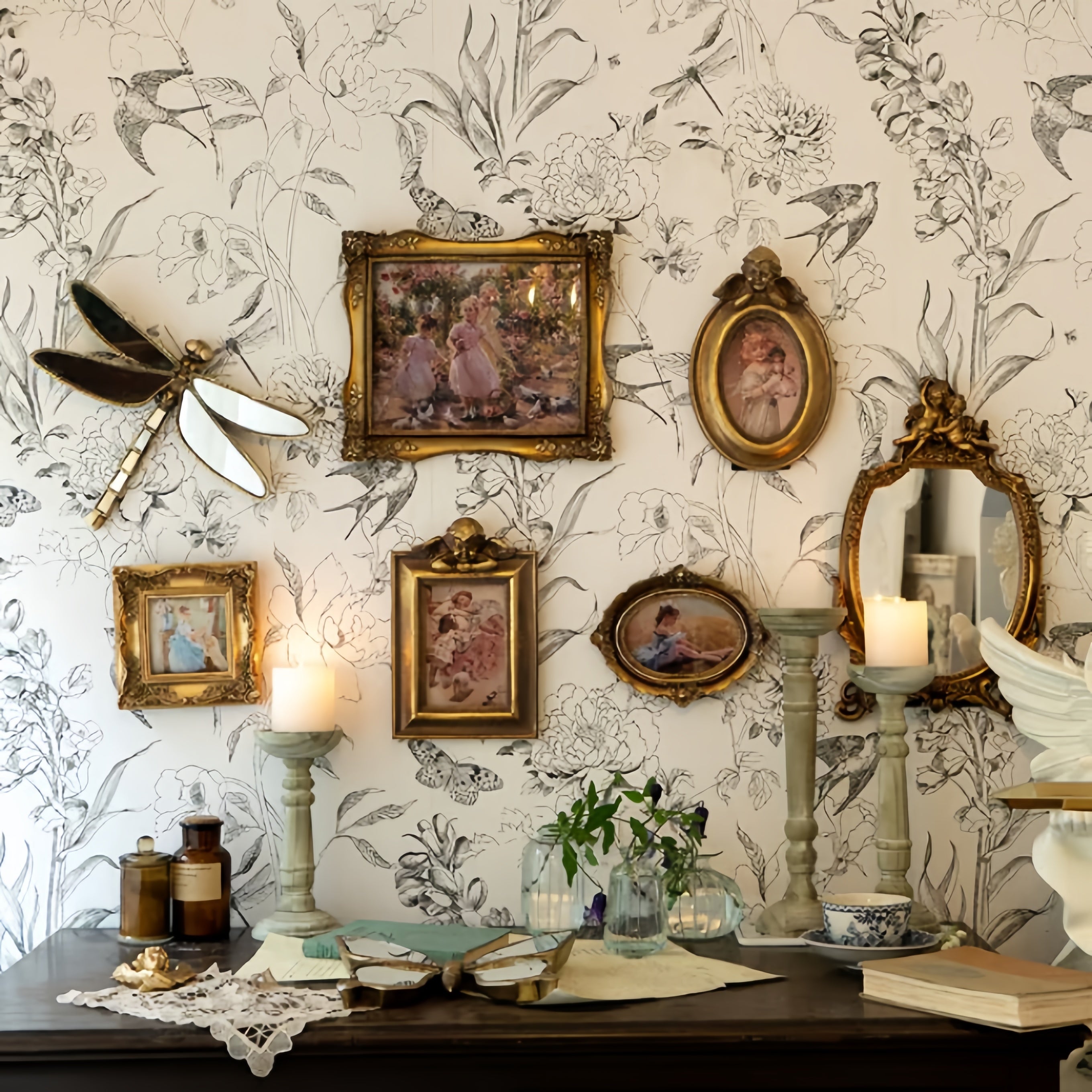 Dragonfly Mirror Wall Decor