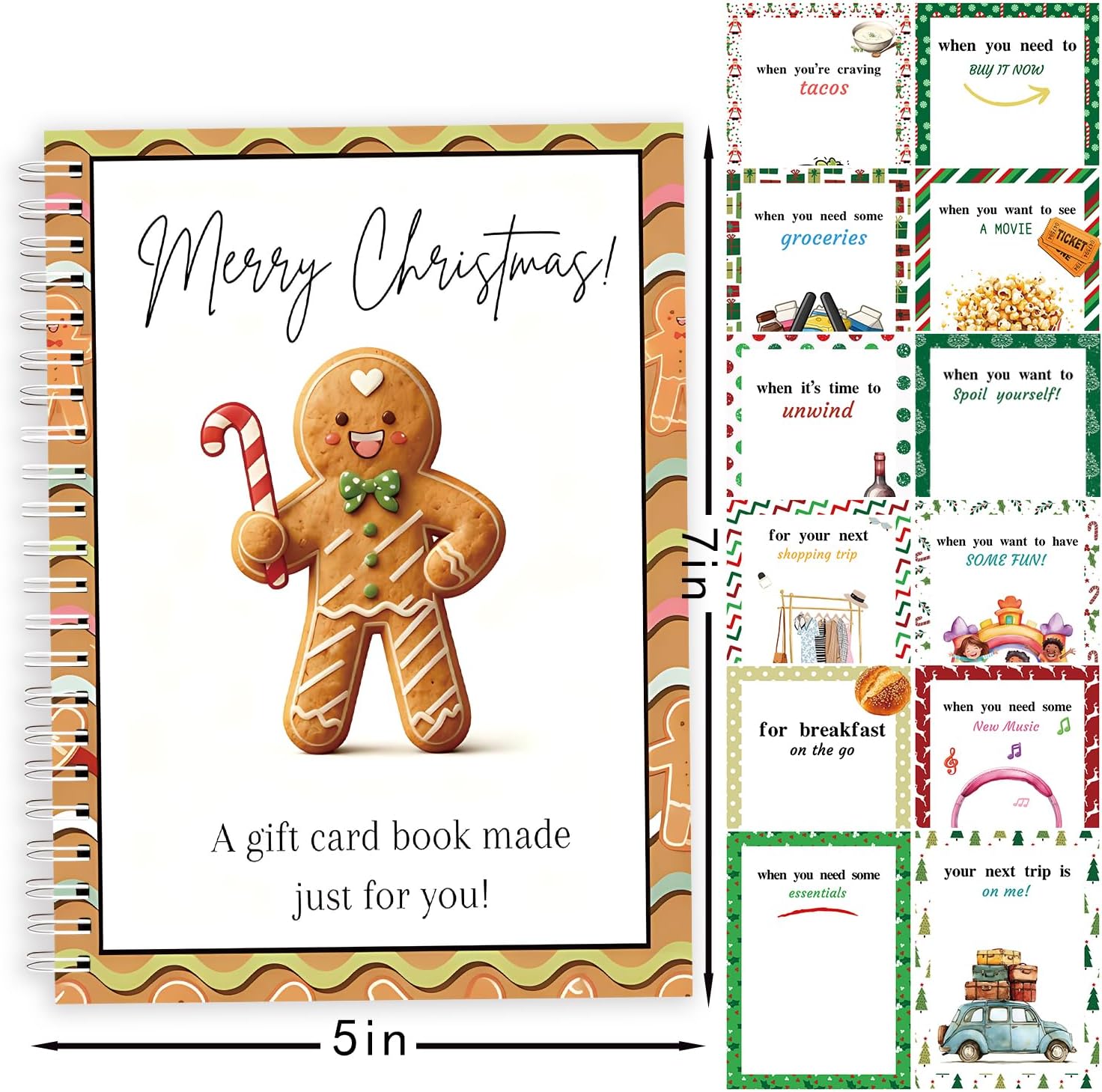 Christmas Gift Card Book