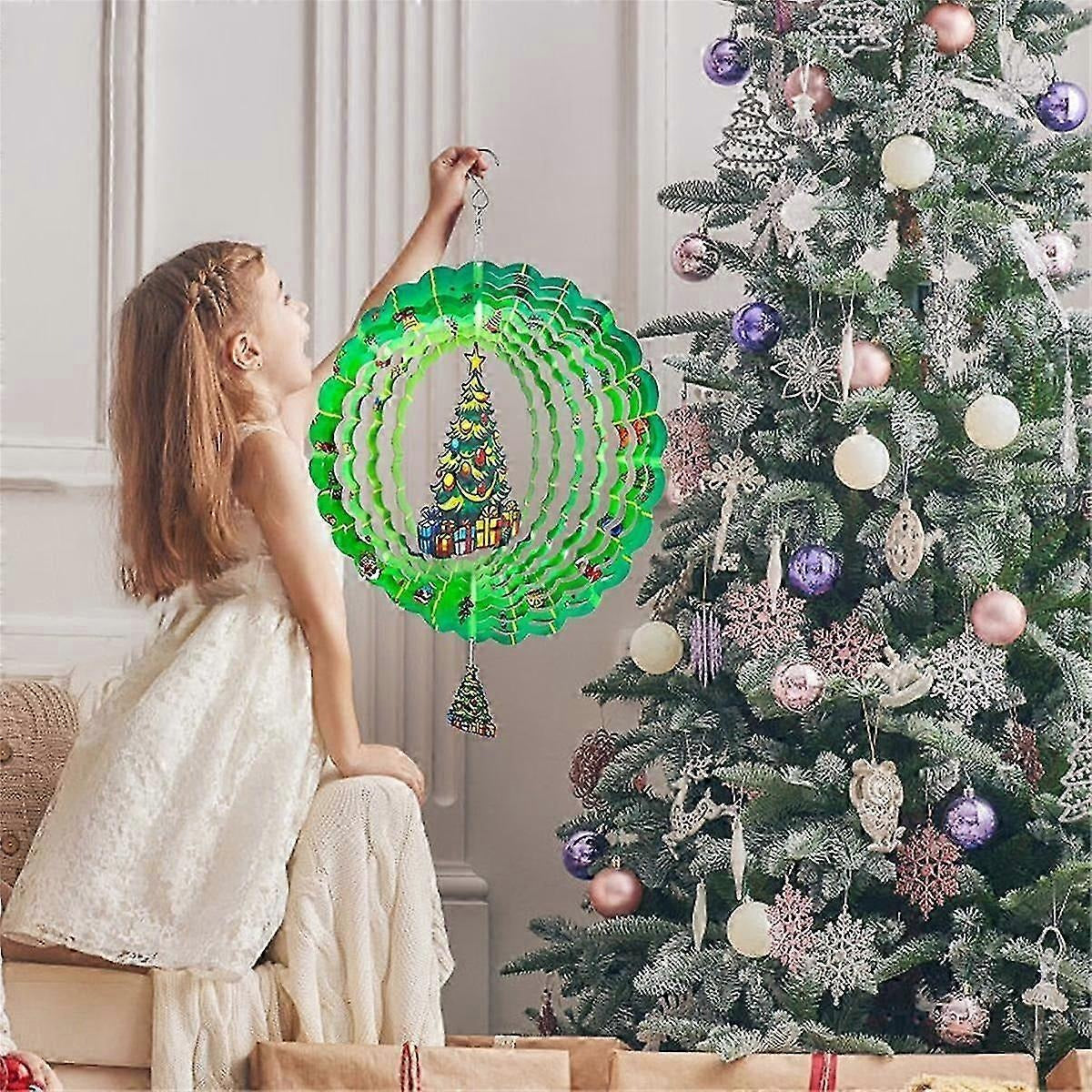 Christmas Spinning Wind Chime