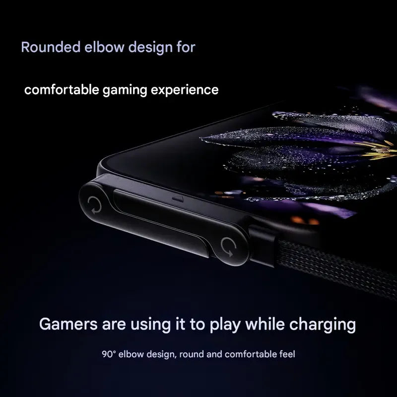 2-in-1 Invisible Stand Charging Cable ,240W Fast Charging Cord