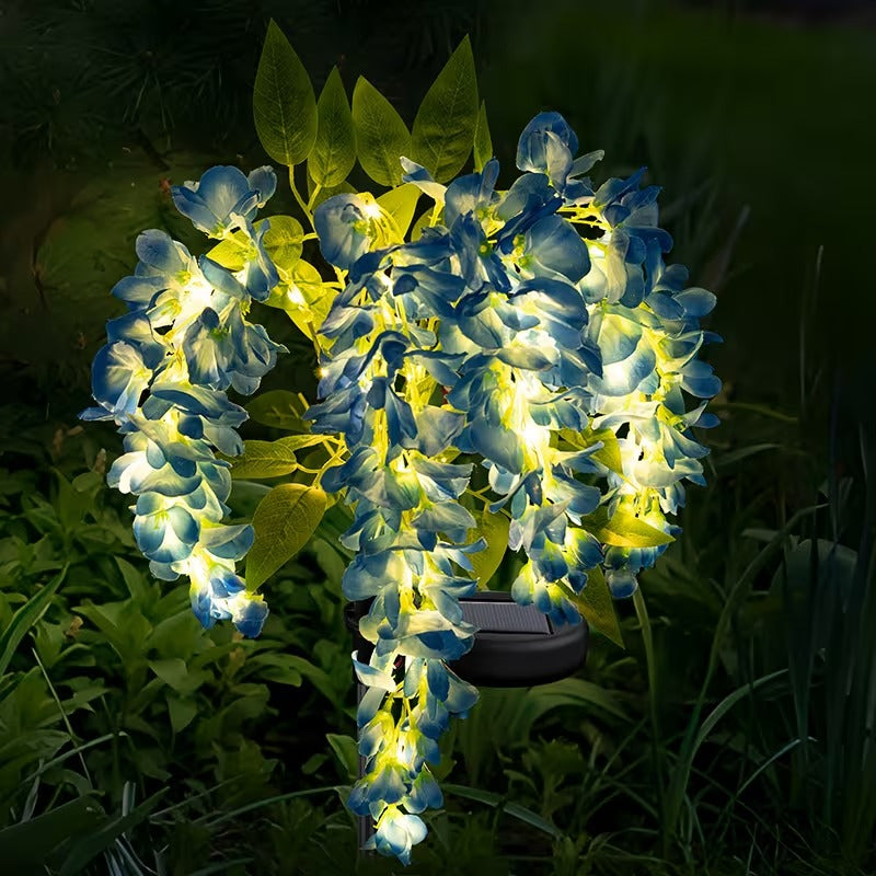 🌸 Solar LED Outdoor Wisteria Stake Lights | Glowing Floral Garden Accents
