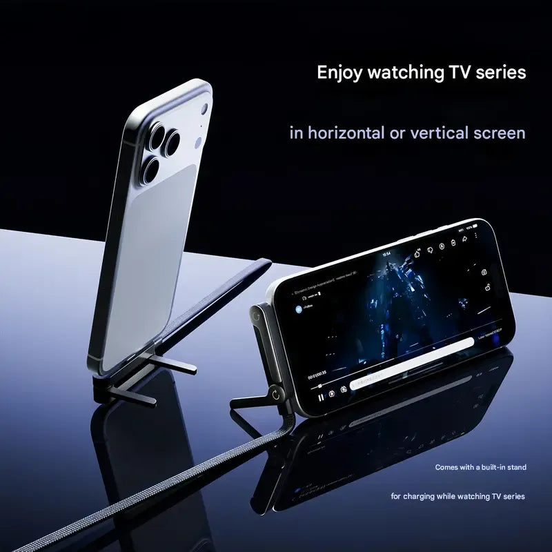 2-in-1 Invisible Stand Charging Cable ,240W Fast Charging Cord