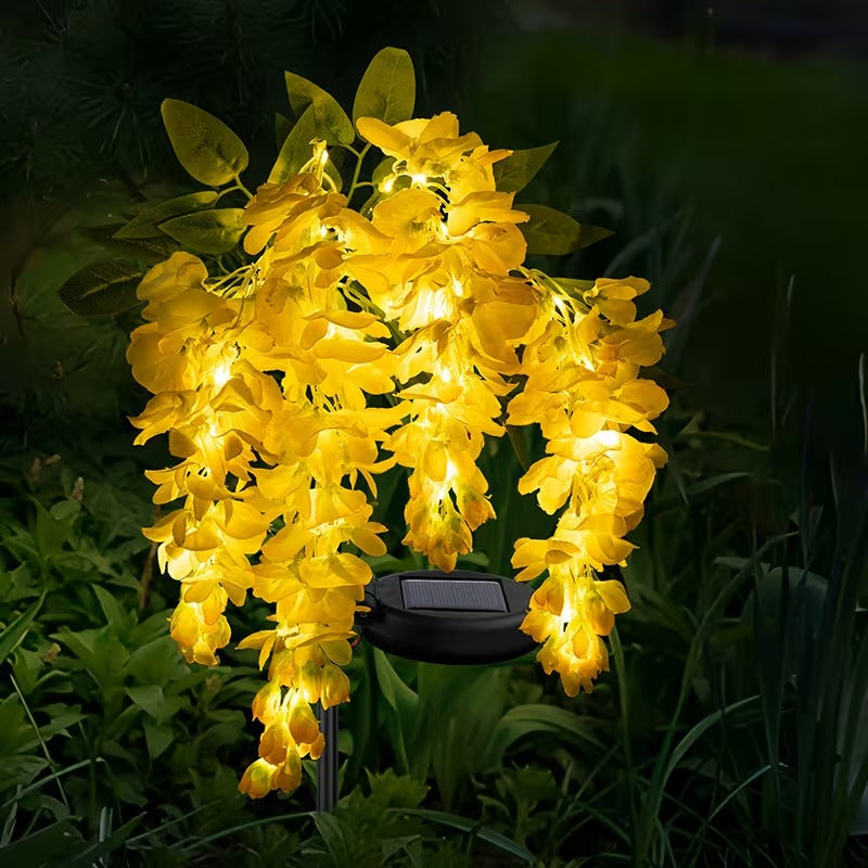 🌸 Solar LED Outdoor Wisteria Stake Lights | Glowing Floral Garden Accents
