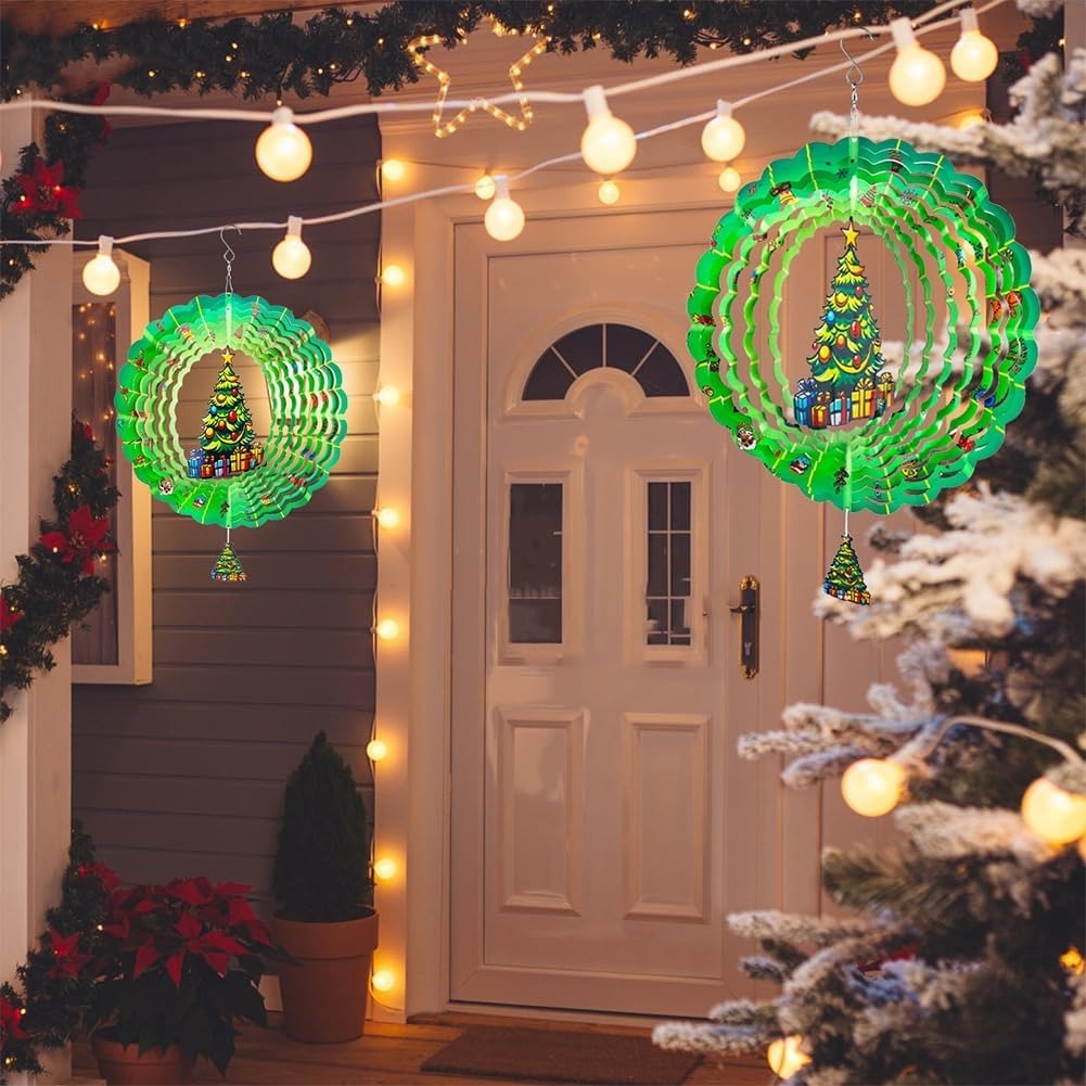Christmas Spinning Wind Chime