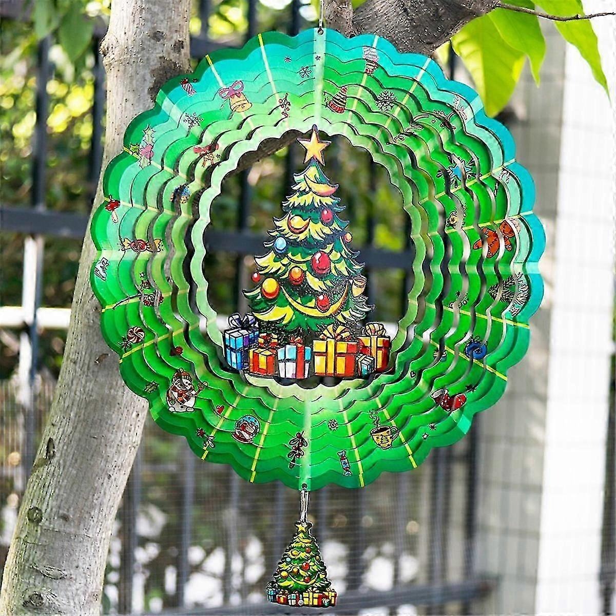 Christmas Spinning Wind Chime